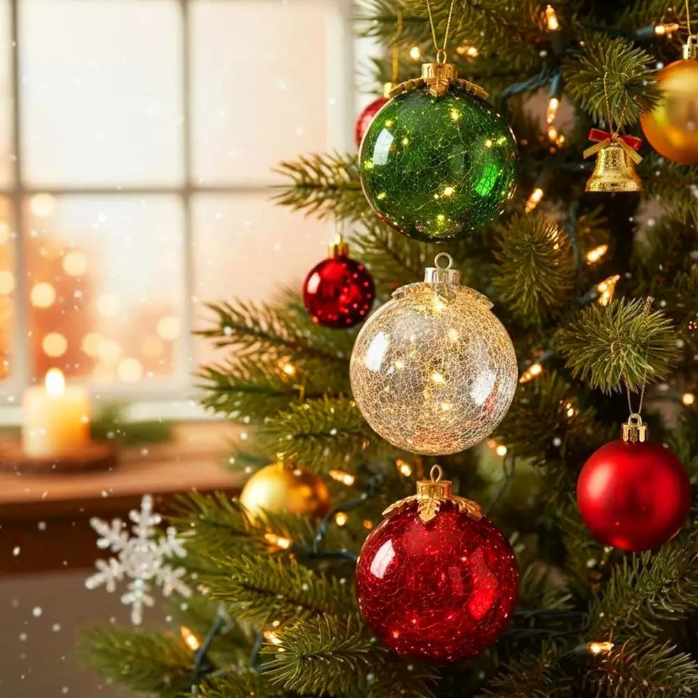 Dayhills | GlowSphere LED Christmas Ball – Warm Ambient Lighting with Timer Function