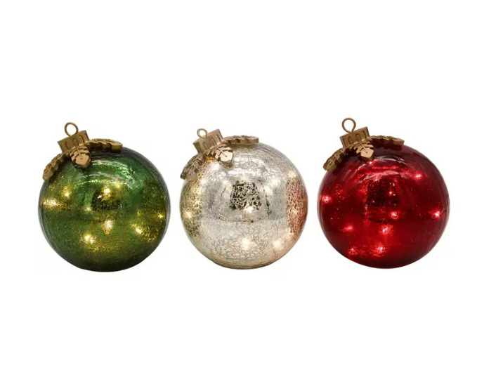 Dayhills | GlowSphere LED Christmas Ball – Warm Ambient Lighting with Timer Function