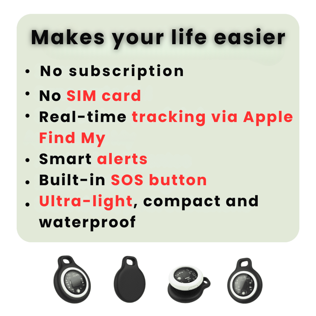 Dayhills | GPS Tracker for Seniors | Real-Time Tracking, Waterproof & No Subscription Fees for Peace of Mind