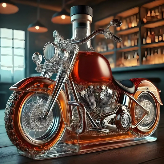 Dayhills | Harley Motorcycle Shaped Whiskey Decanter for Home Bar