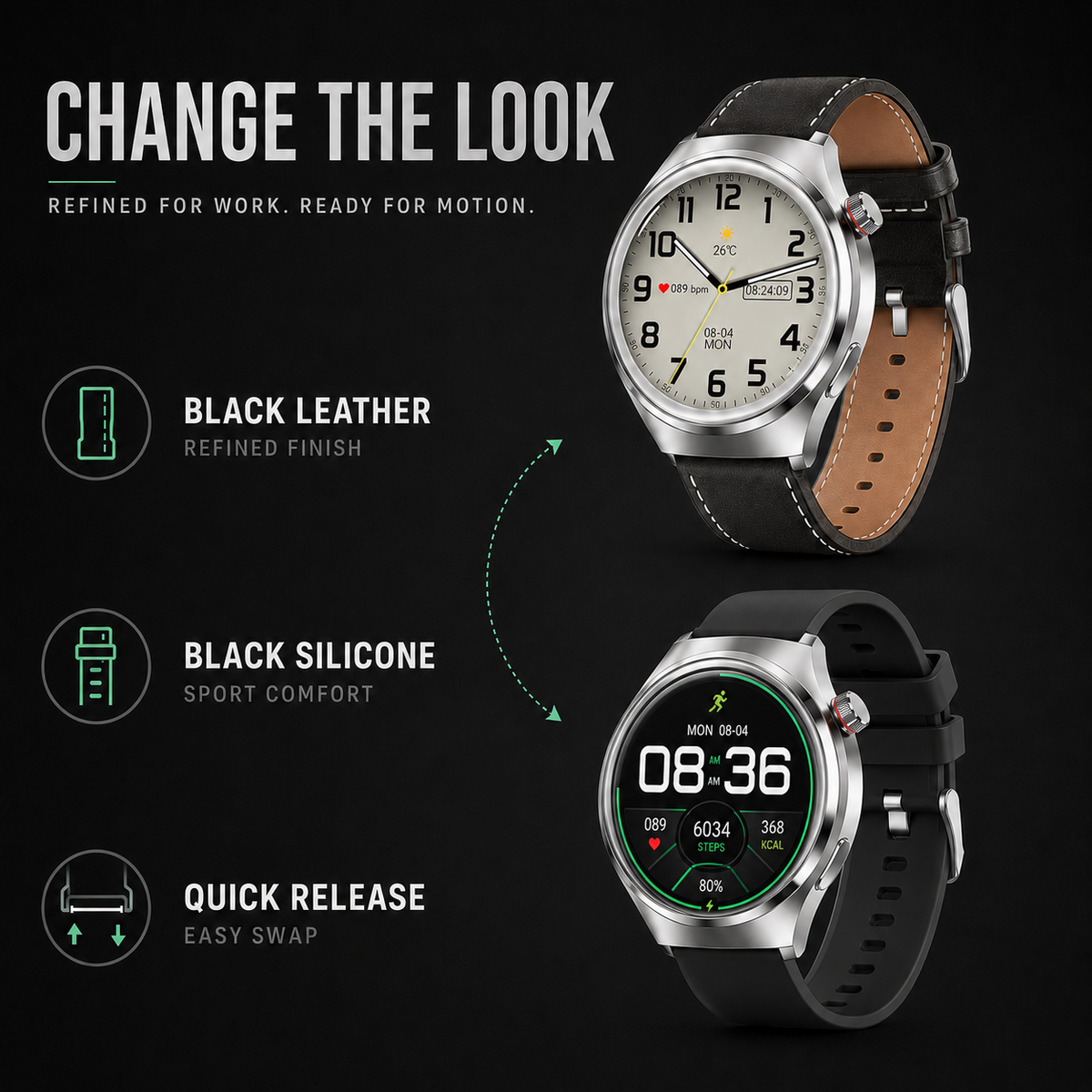 Dayhills | Health Smartwatch with Blood Pressure Tracker