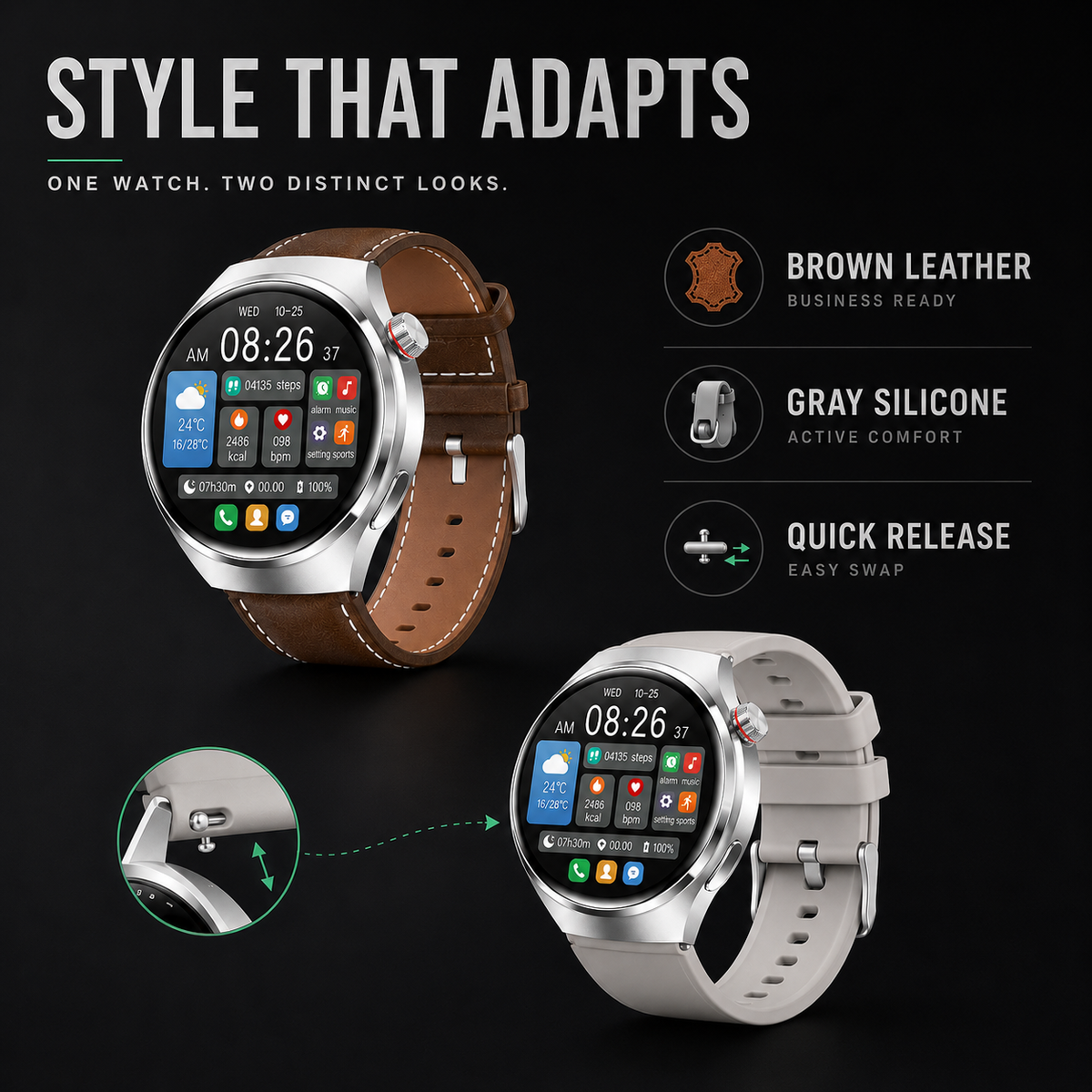 Dayhills | Health Smartwatch with Blood Pressure Tracker
