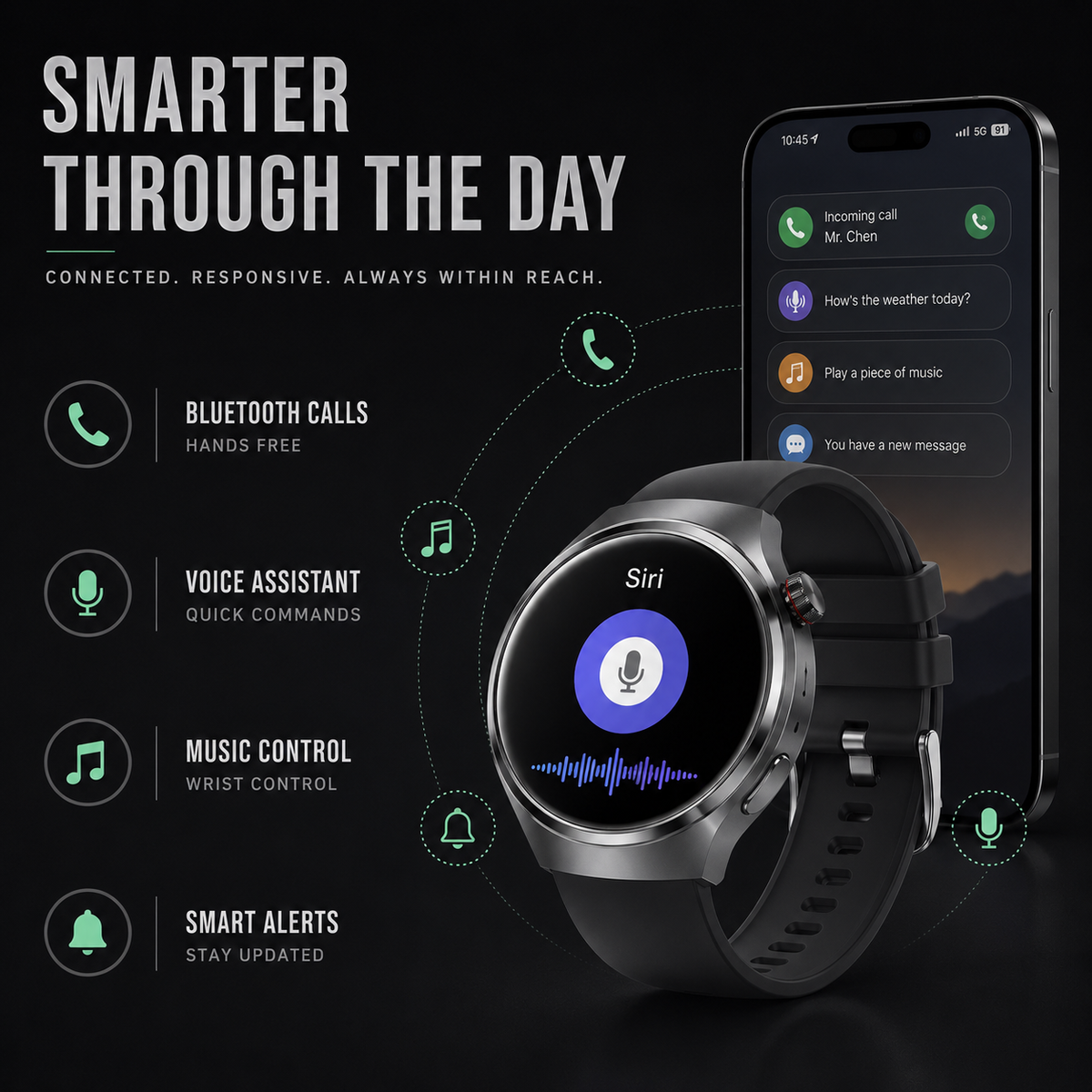Dayhills | Health Smartwatch with Blood Pressure Tracker