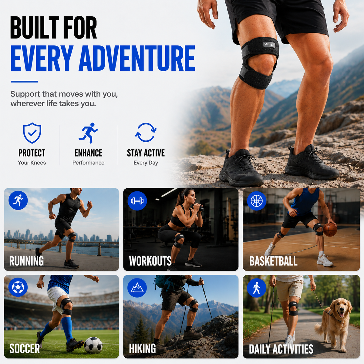 Dayhills | KnevoPro Adjustable Patellar Support Strap