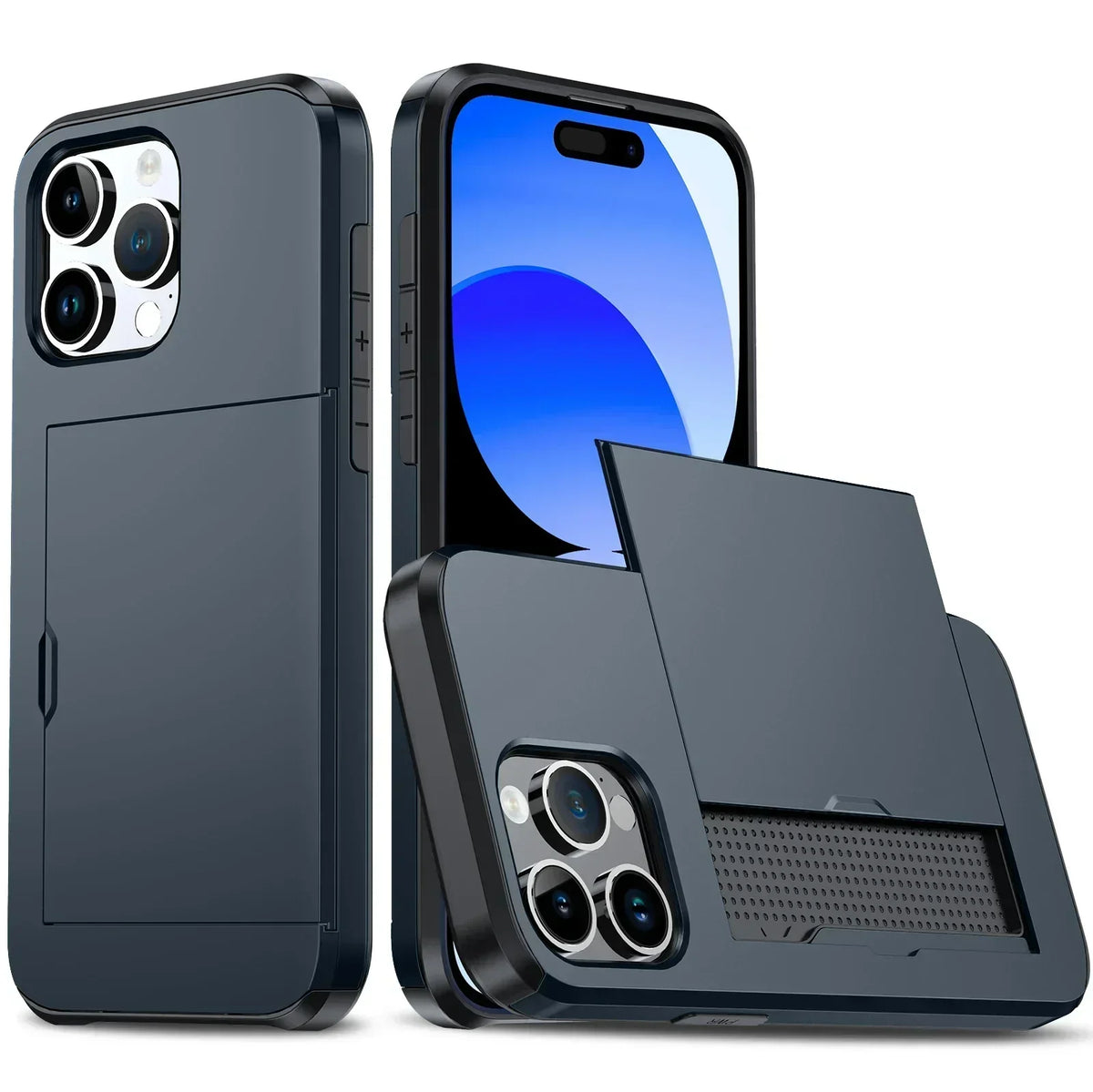Dayhills | LuxShield iPhone Case with Card Holder | Slim Design | Card Storage | Protection & Style