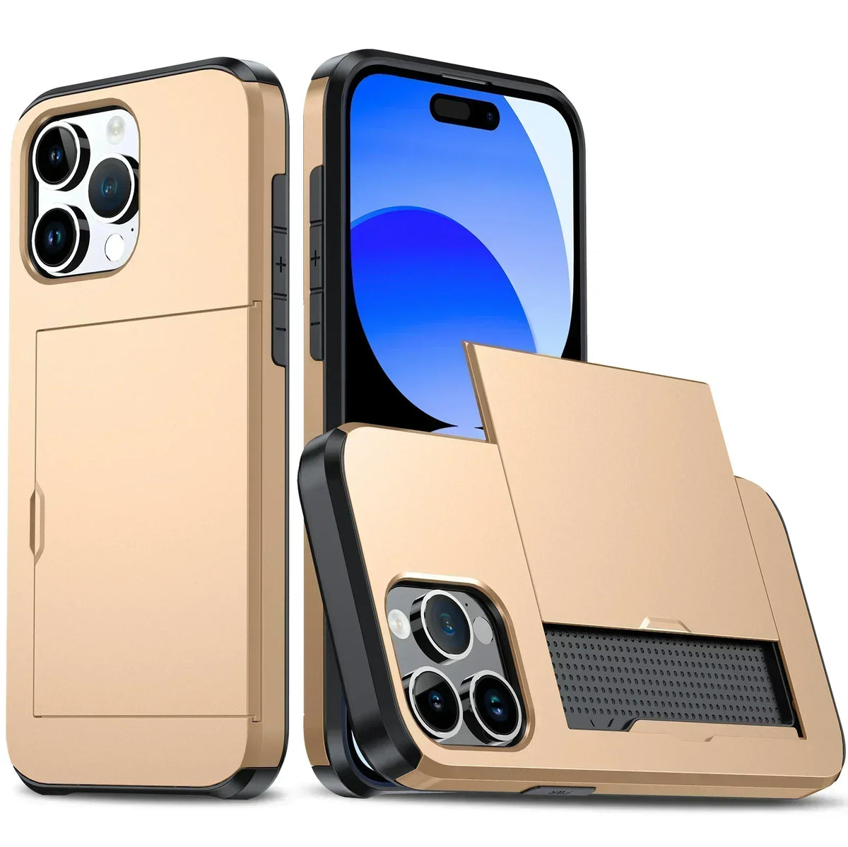 Dayhills | LuxShield iPhone Case with Card Holder | Slim Design | Card Storage | Protection & Style