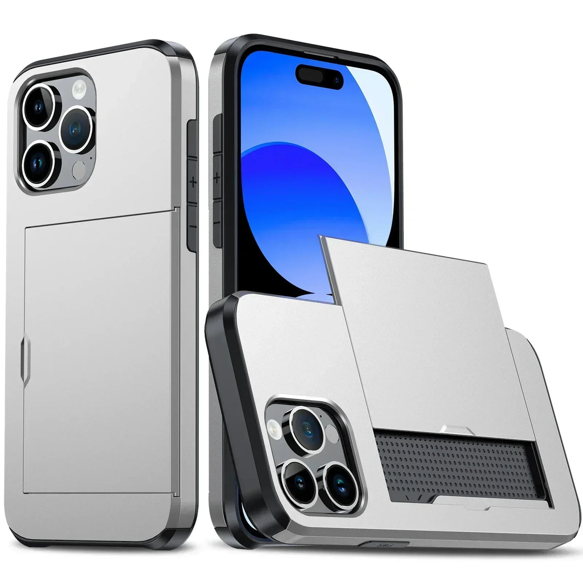Dayhills | LuxShield iPhone Case with Card Holder | Slim Design | Card Storage | Protection & Style