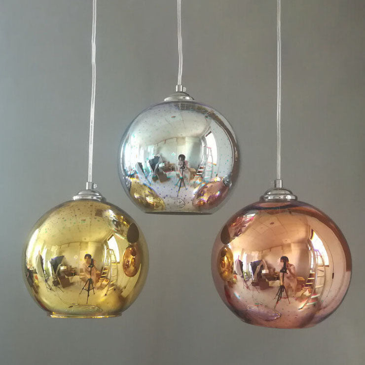 Dayhills | Modern Creative 3D Colorful Firework Glass 1-Light Dome Pendant Lamp