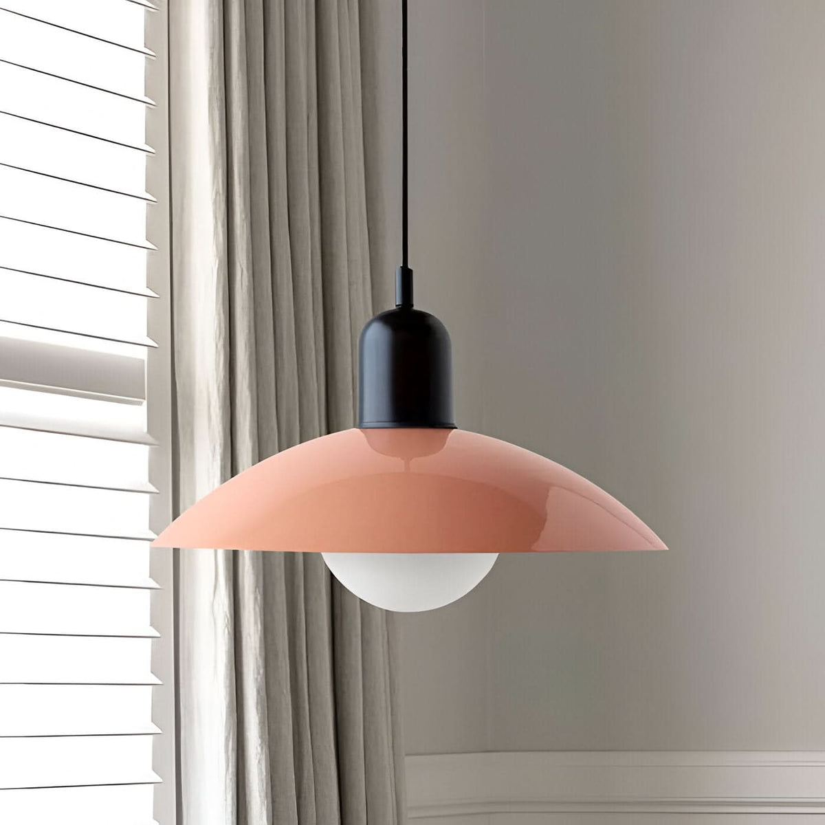 Dayhills | Modern Macaron Bauhaus Pendant Light – Iron Shade