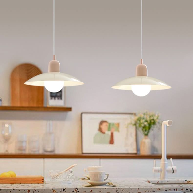 Dayhills | Modern Macaron Bauhaus Pendant Light – Iron Shade