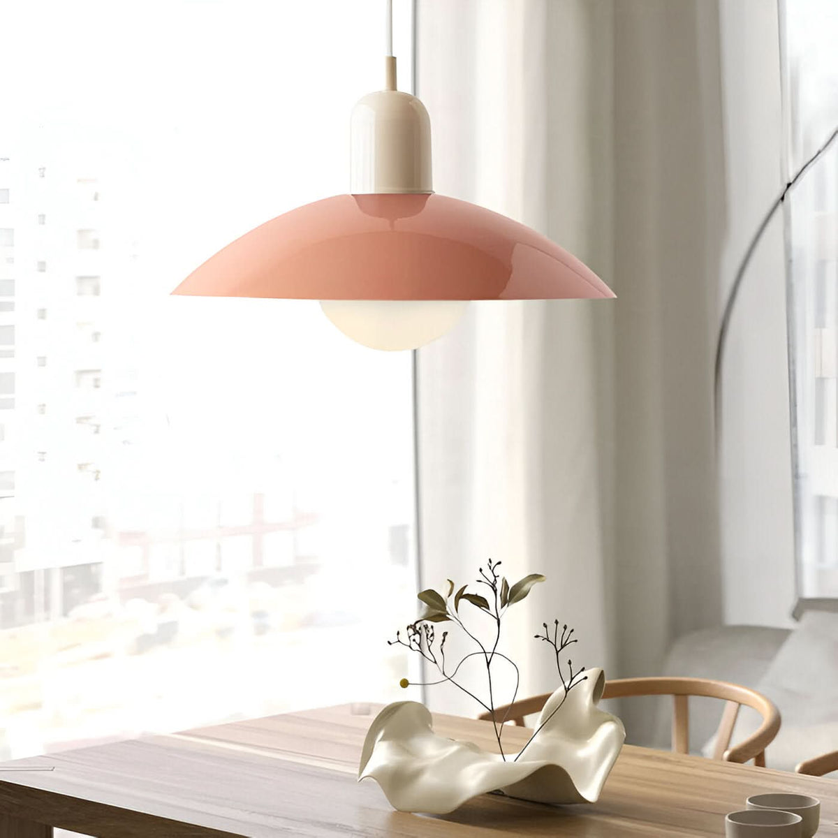 Dayhills | Modern Macaron Bauhaus Pendant Light – Iron Shade