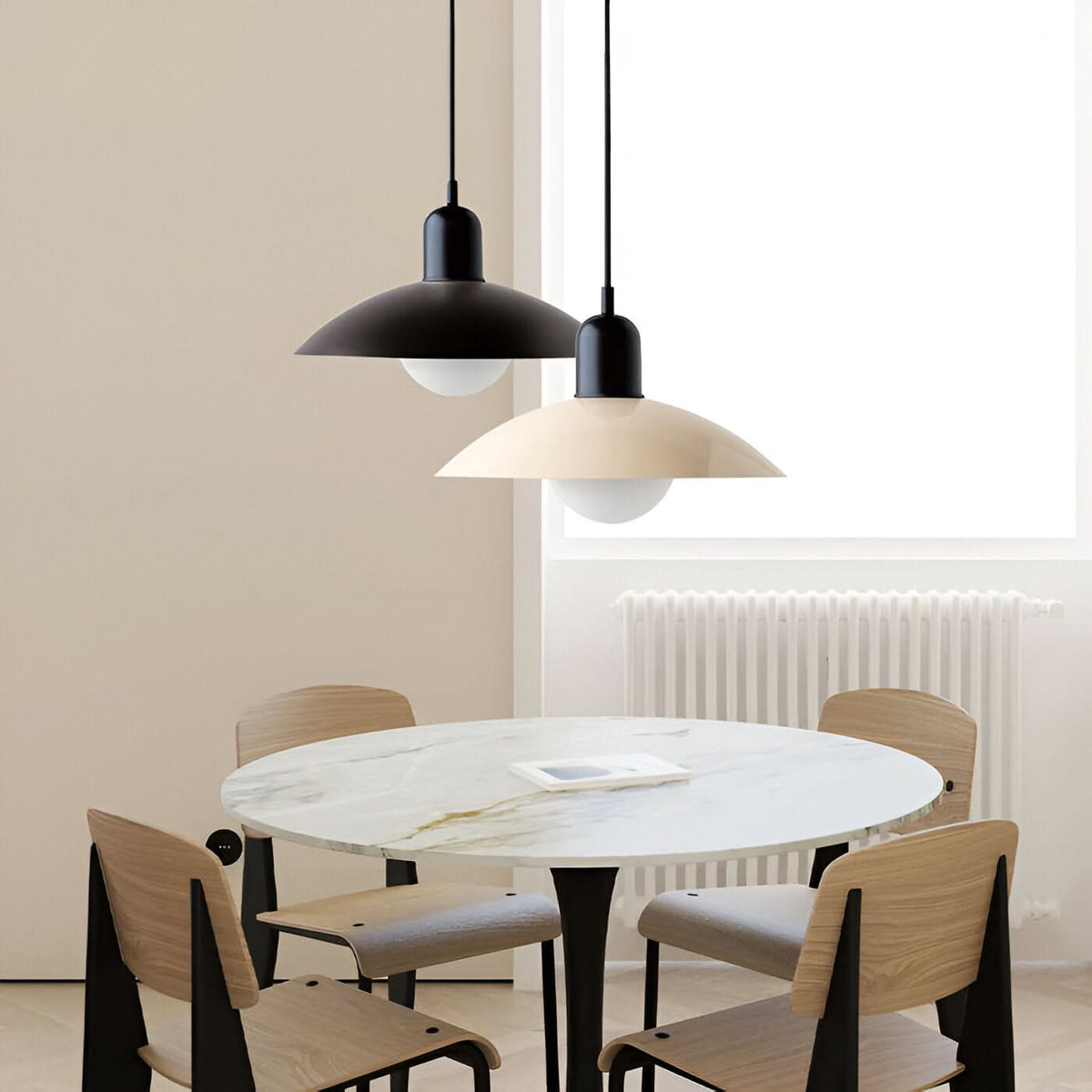 Dayhills | Modern Macaron Bauhaus Pendant Light – Iron Shade