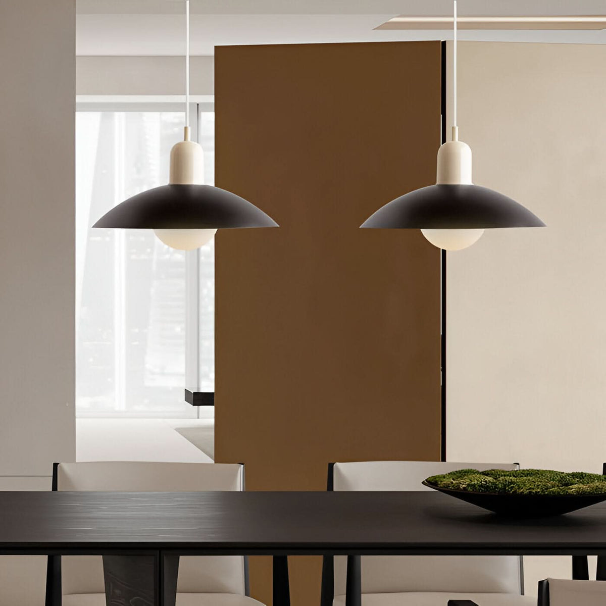Dayhills | Modern Macaron Bauhaus Pendant Light – Iron Shade