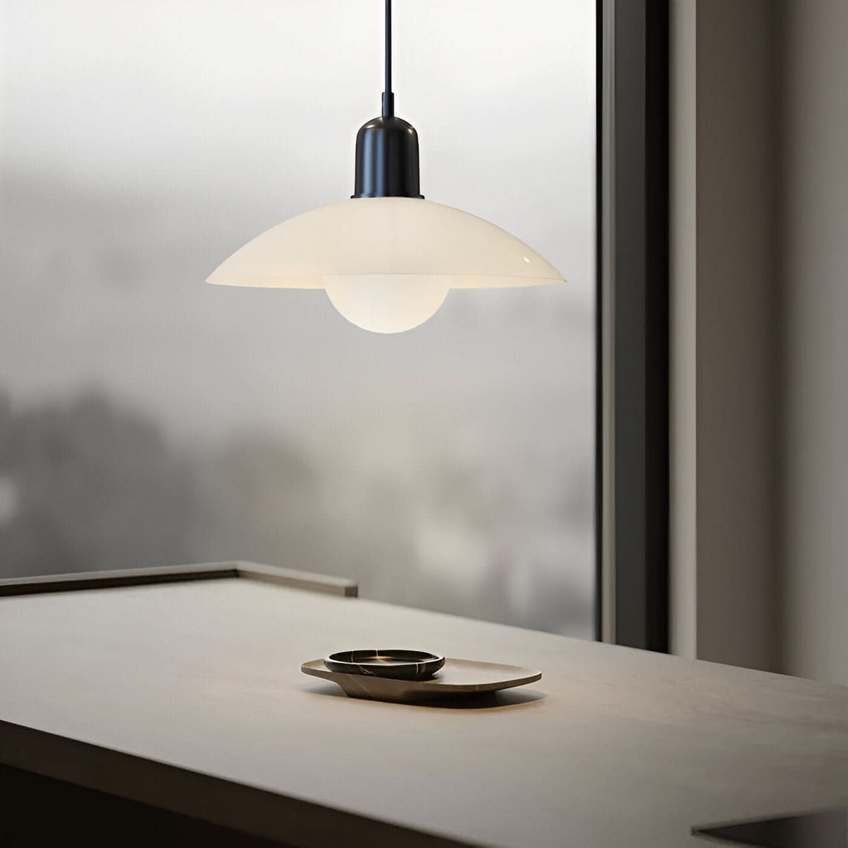 Dayhills | Modern Macaron Bauhaus Pendant Light – Iron Shade