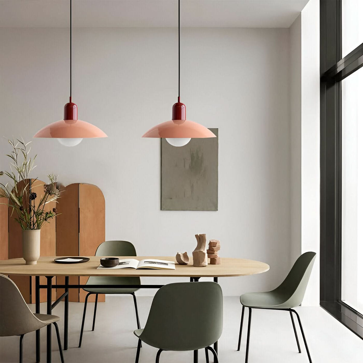 Dayhills | Modern Macaron Bauhaus Pendant Light – Iron Shade