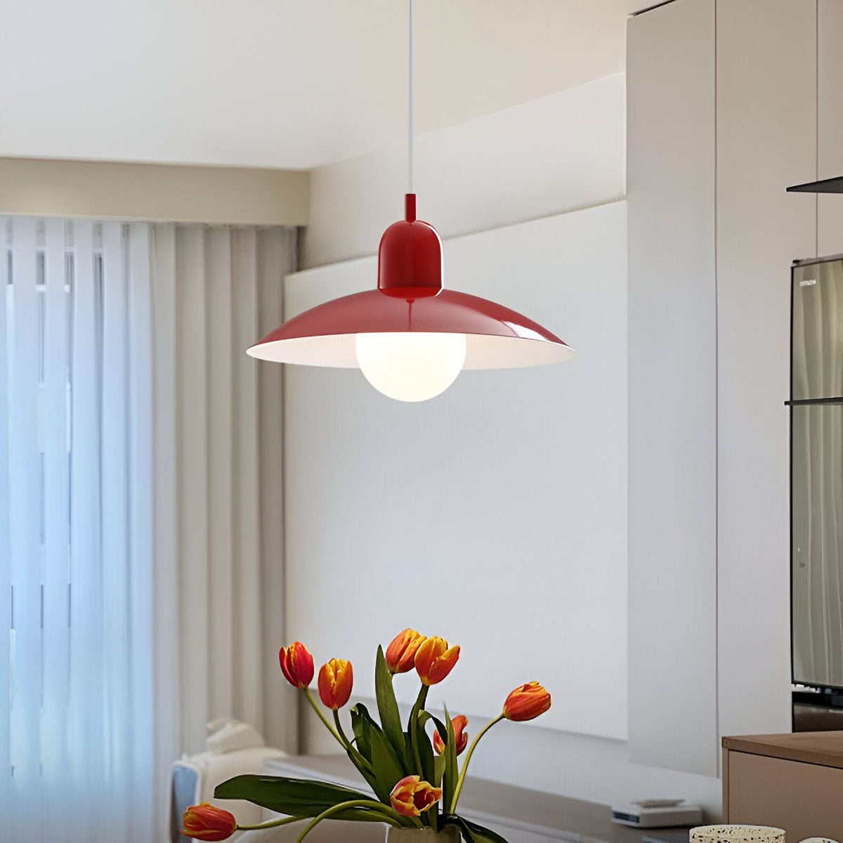 Dayhills | Modern Macaron Bauhaus Pendant Light – Iron Shade