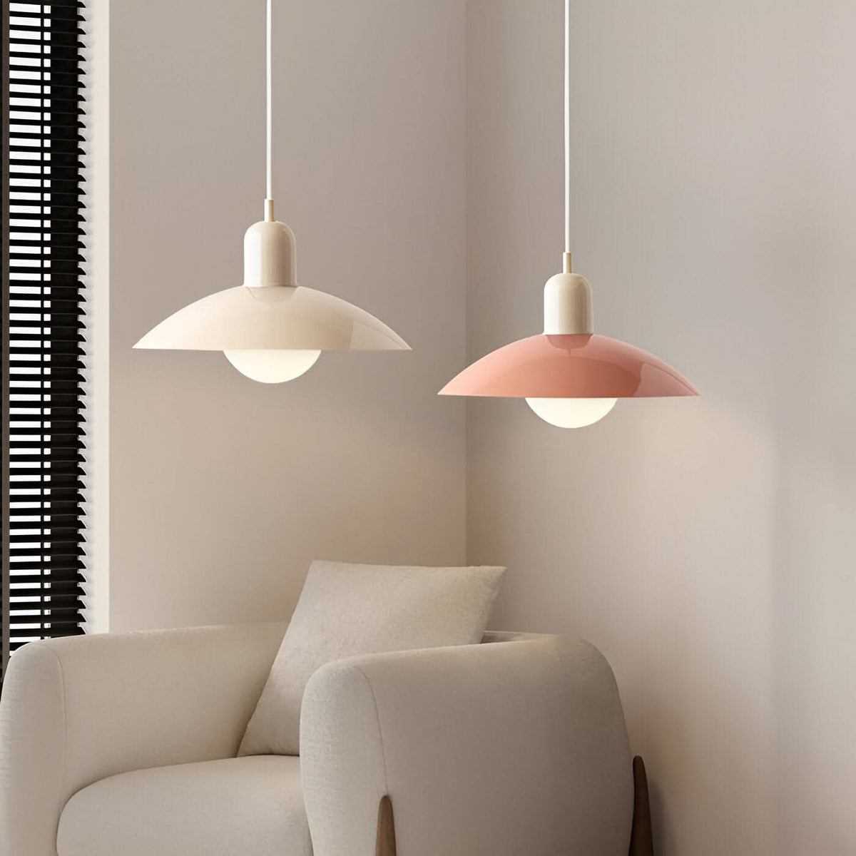 Dayhills | Modern Macaron Bauhaus Pendant Light – Iron Shade