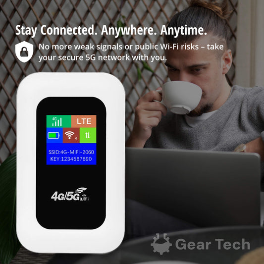 Dayhills | Portable 5G Wi-Fi Router | Secure, High-Speed Connection for Travel & Home Use