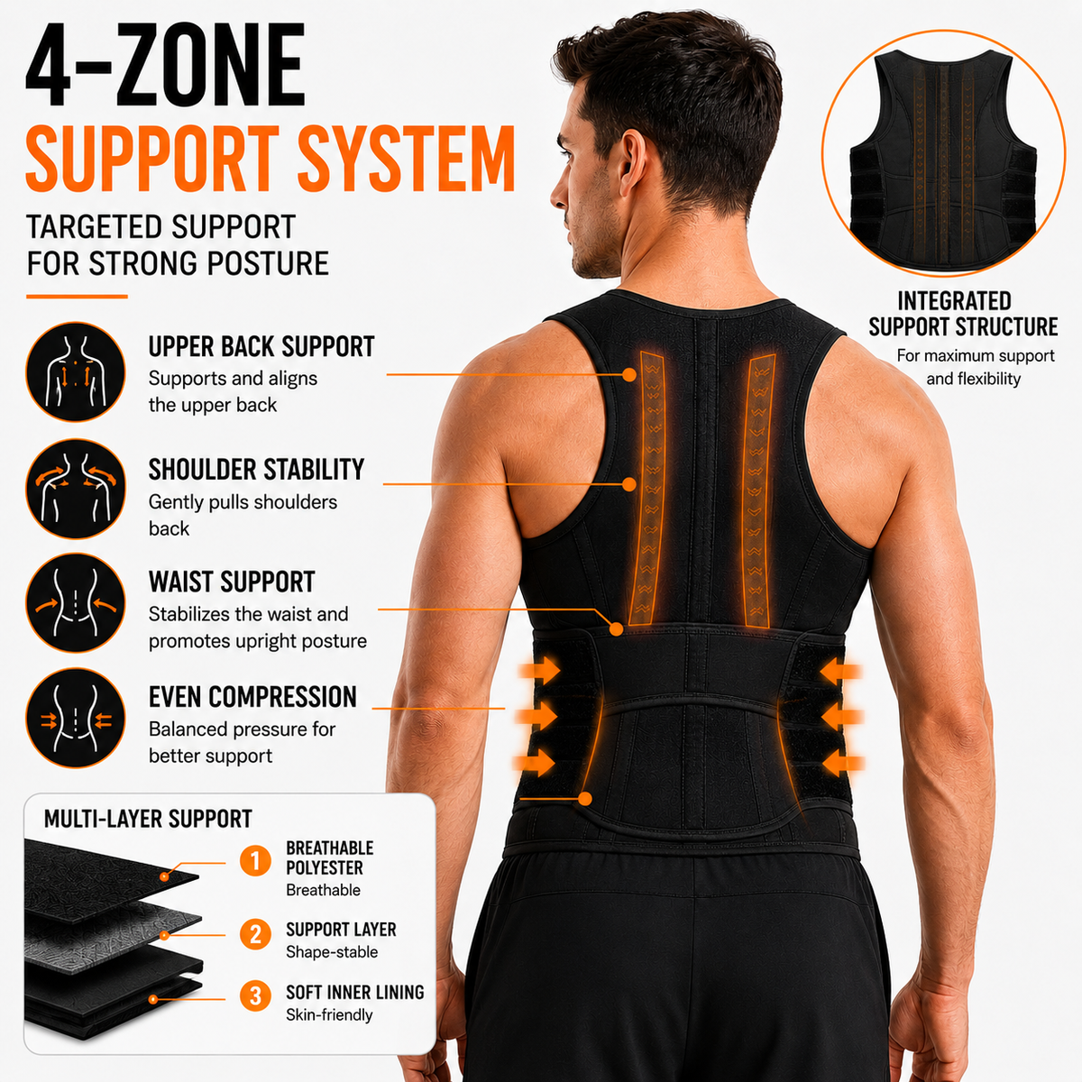 Dayhills | PostuFlexor Adjustable Clavicle Posture Brace
