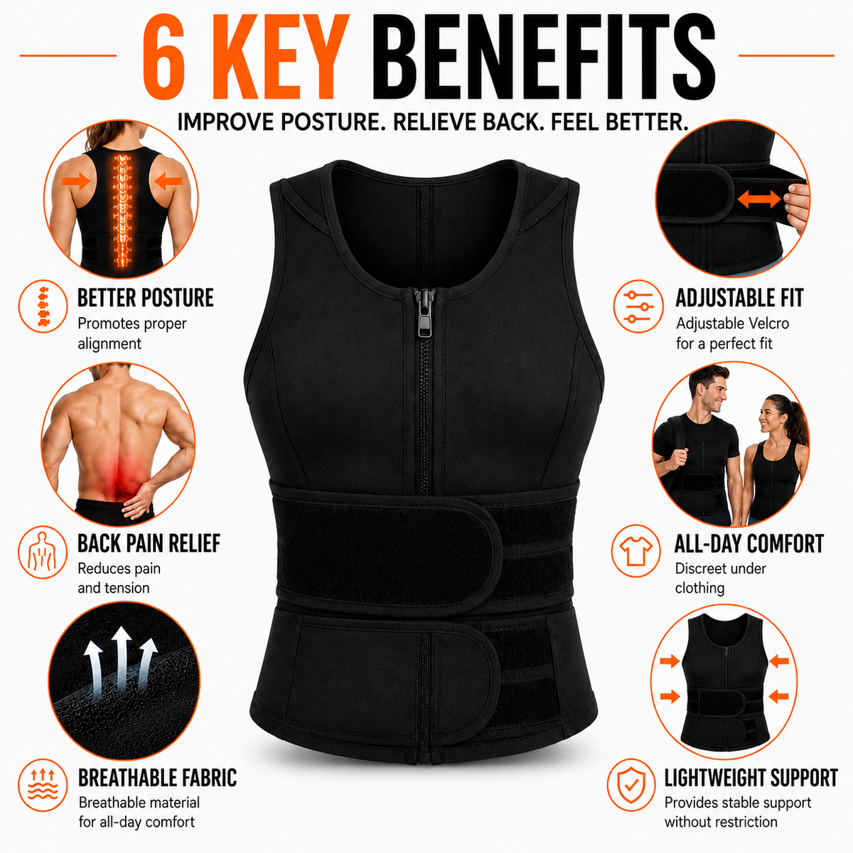 Dayhills | PostuFlexor Adjustable Clavicle Posture Brace