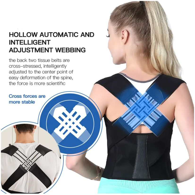 Dayhills | Posture Correction Belt | Instant Back & Shoulder Support | Black