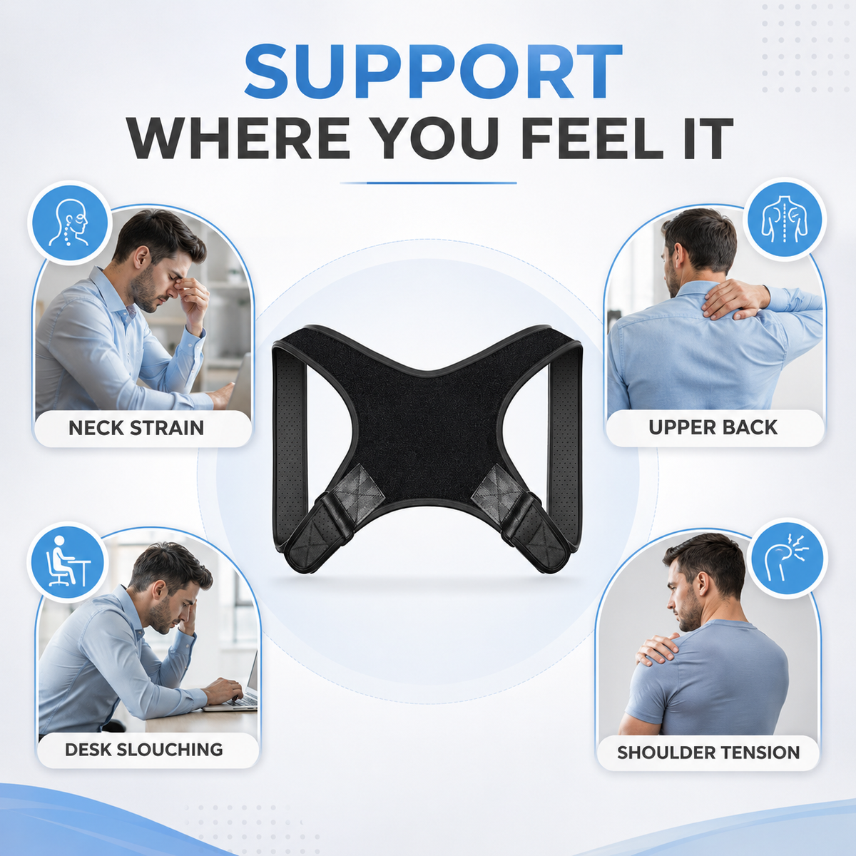 Dayhills | PostuSure Adjustable Shoulder Posture Brace