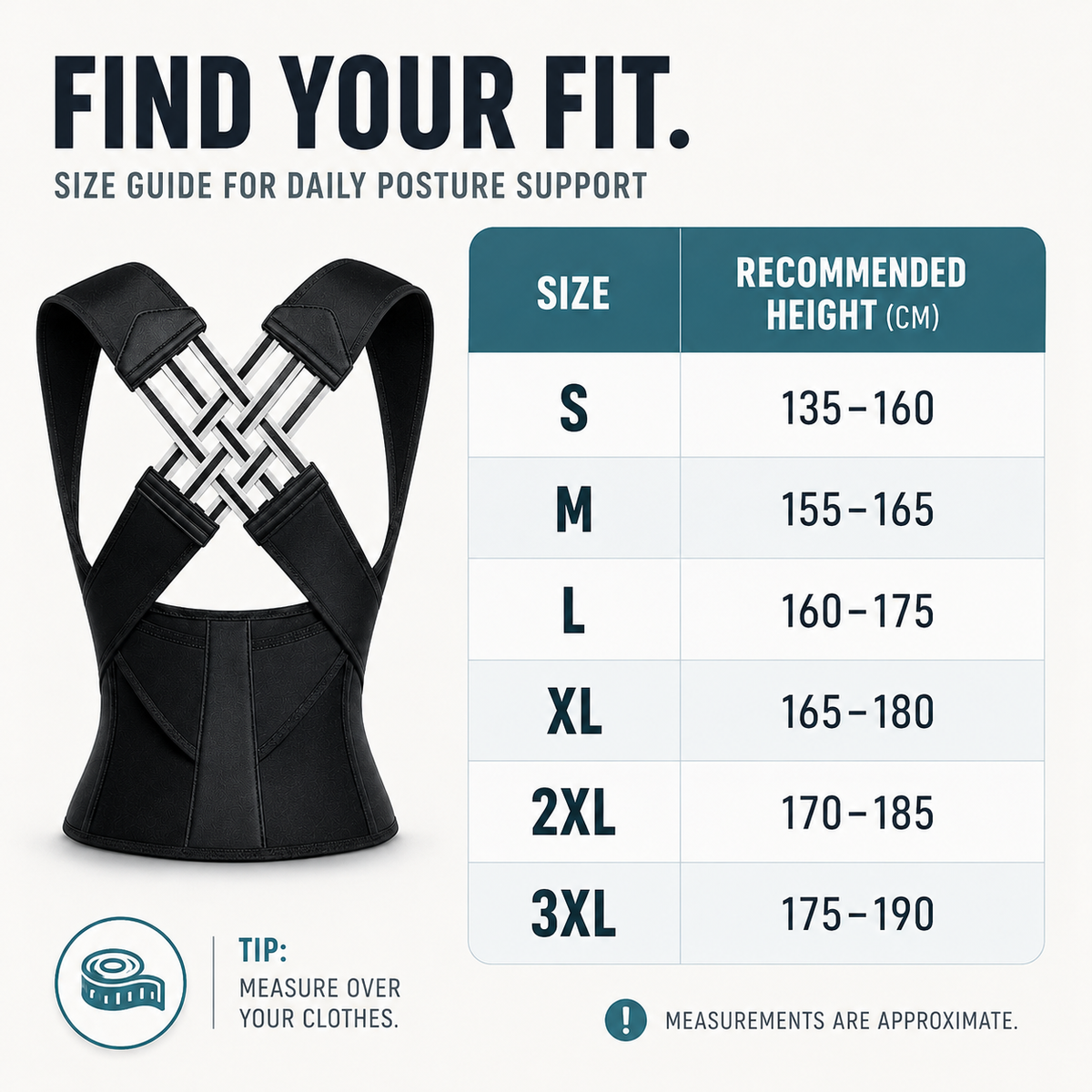 Dayhills | Postuvera Adjustable Posture Support Brace