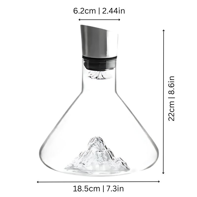 Dayhills | Premium Wine Decanter | Lead-Free Crystal with Quick Aeration & Filtration for Enhanced Flavor Experience