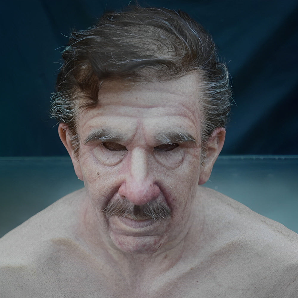 Dayhills | Realistic Old Man Mask – Halloween and Cosplay Latex Mask with Movable Mouth