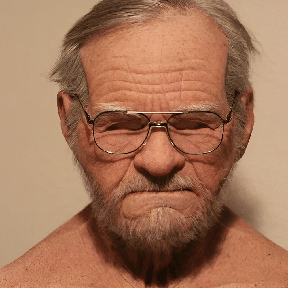 Dayhills | Realistic Old Man Mask – Halloween and Cosplay Latex Mask with Movable Mouth