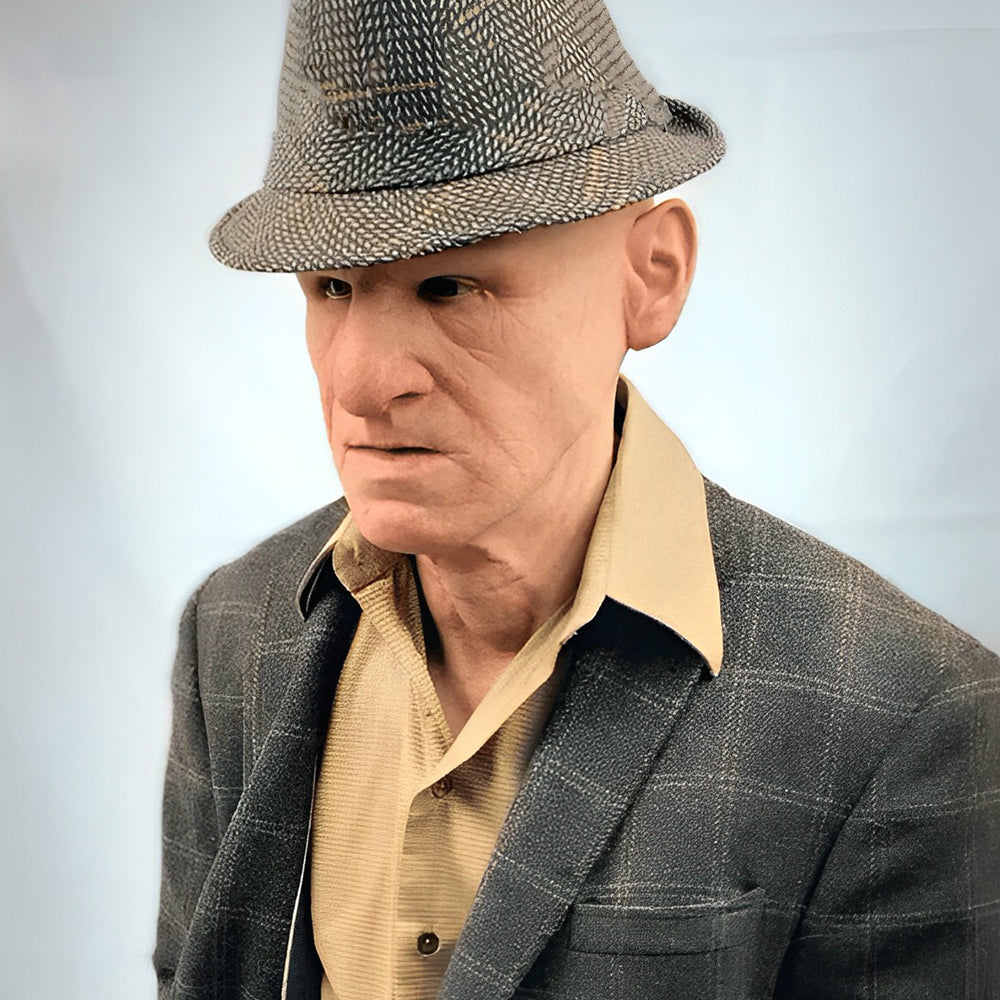 Dayhills | Realistic Old Man Mask – Halloween and Cosplay Latex Mask with Movable Mouth