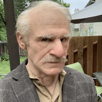Dayhills | Realistic Old Man Mask – Halloween and Cosplay Latex Mask with Movable Mouth