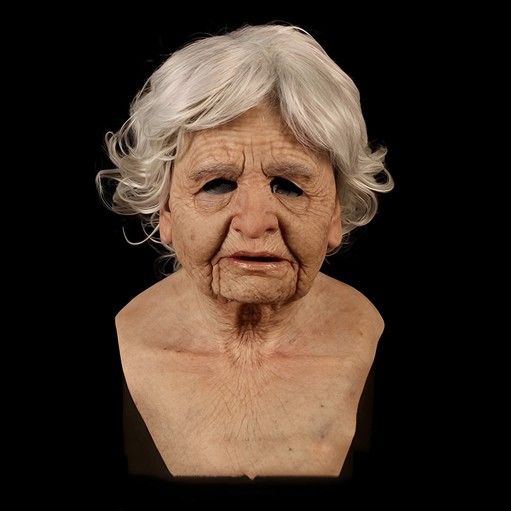 Dayhills | Realistic Old Man Mask – Halloween and Cosplay Latex Mask with Movable Mouth