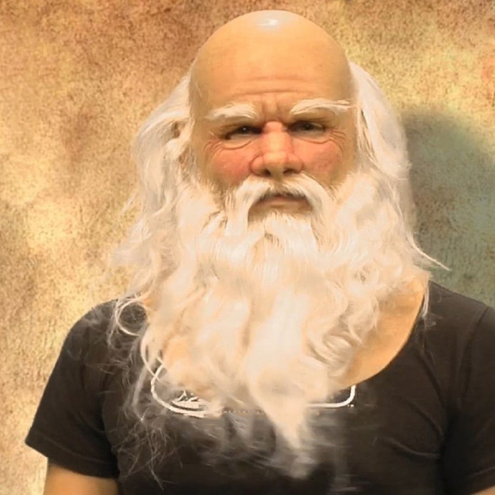 Dayhills | Realistic Old Man Mask – Halloween and Cosplay Latex Mask with Movable Mouth