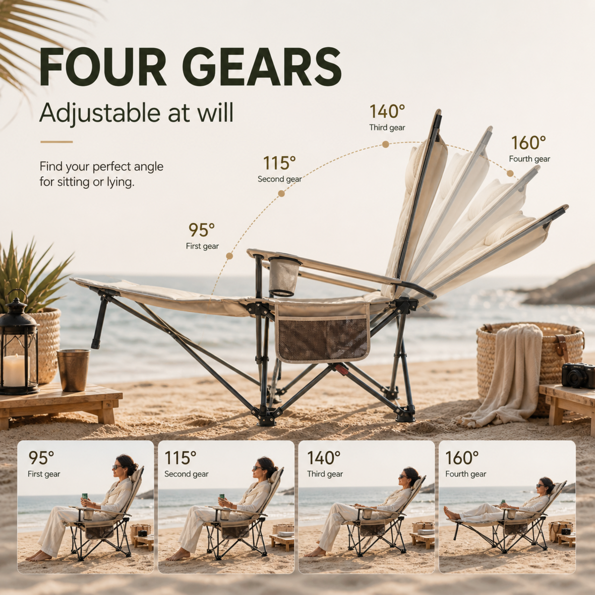 Dayhills | Reclinoze Foldable Reclining Camping Chair