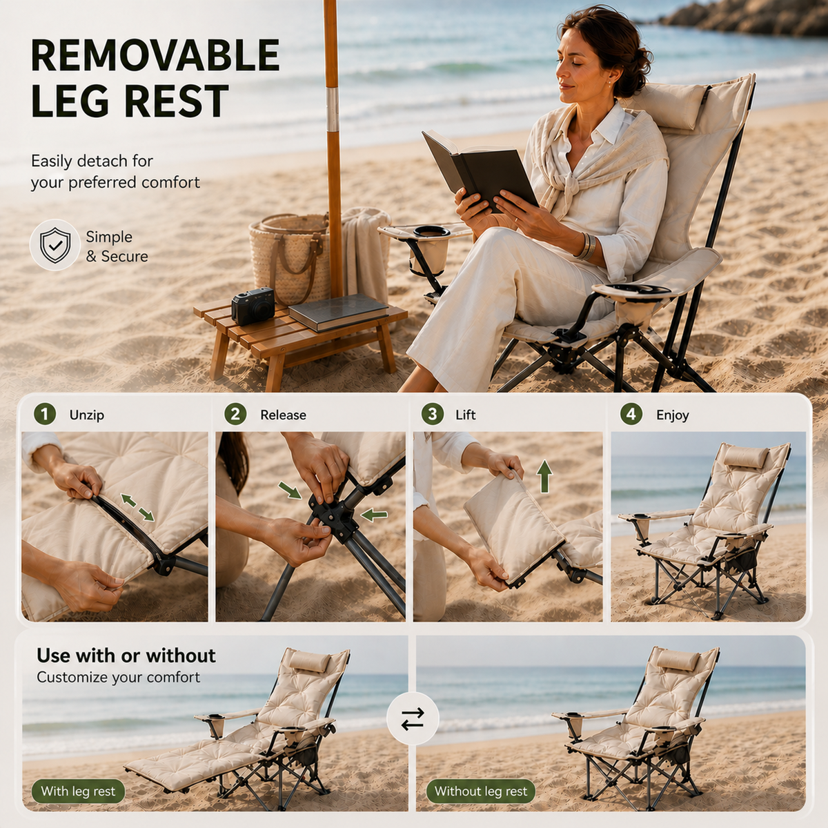 Dayhills | Reclinoze Foldable Reclining Camping Chair