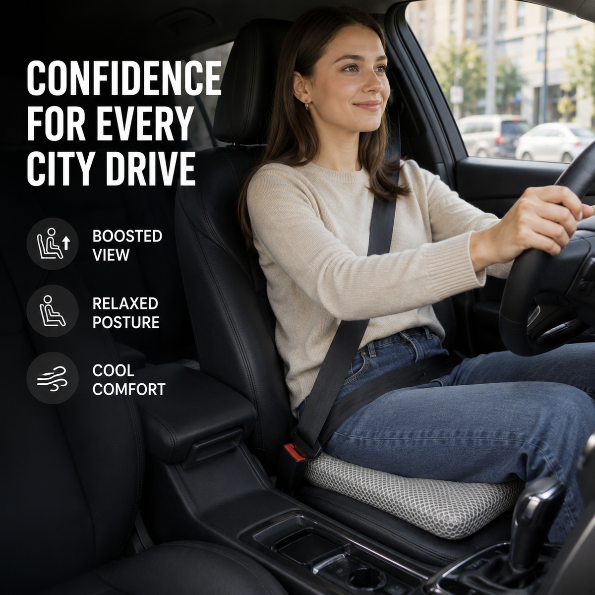 Dayhills | RideLift Breathable Honeycomb Seat Cushion