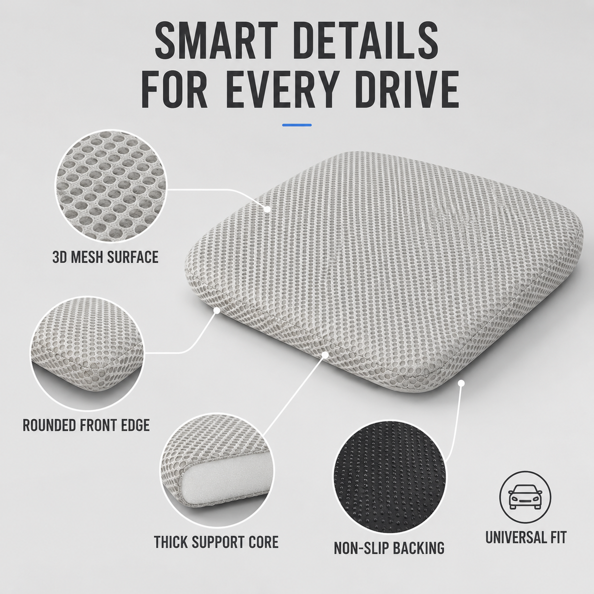 Dayhills | RideLift Breathable Honeycomb Seat Cushion