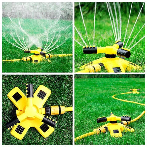 Dayhills | Rotating Sprinkler for Lawn | 360° Coverage, Water-Saving Technology & Adjustable Spray for Efficient Garden Irrigation