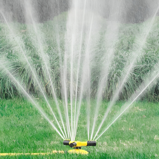 Dayhills | Rotating Sprinkler for Lawn | 360° Coverage, Water-Saving Technology & Adjustable Spray for Efficient Garden Irrigation
