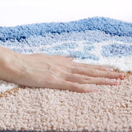 Dayhills | Seaside Footprint Pattern Bath Mat