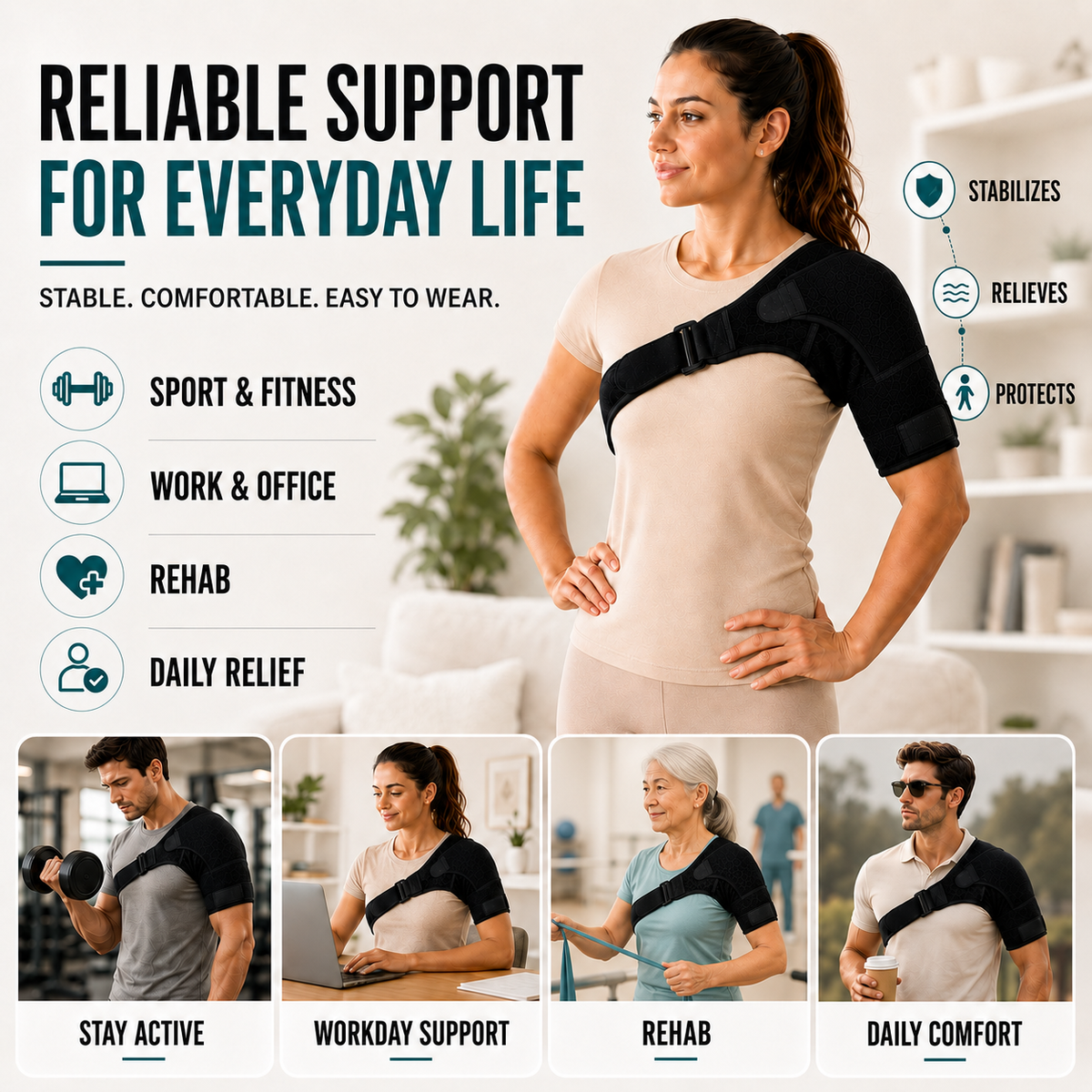 Dayhills | Shouldrax Adjustable Shoulder Support Wrap