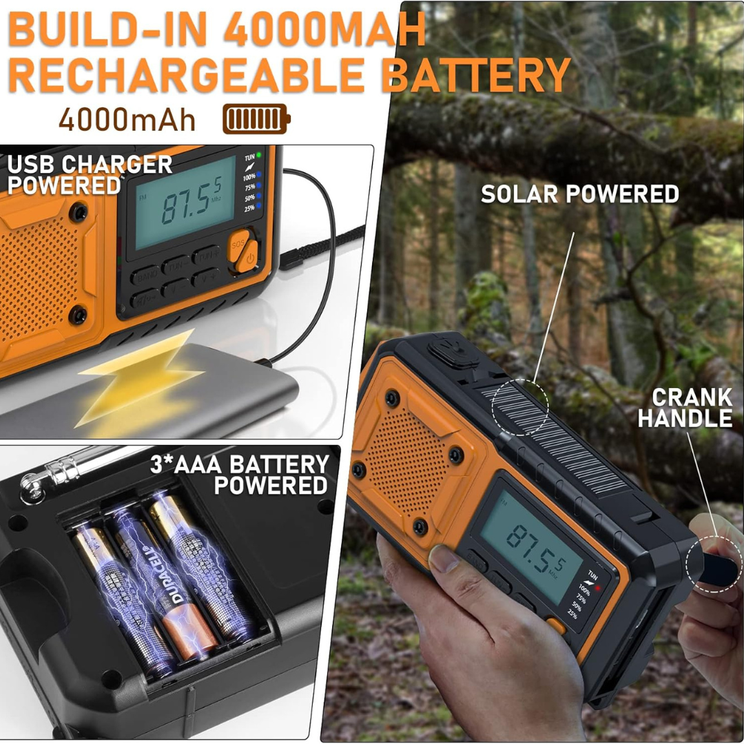 Dayhills | Solavox Portable Emergency Crank Radio