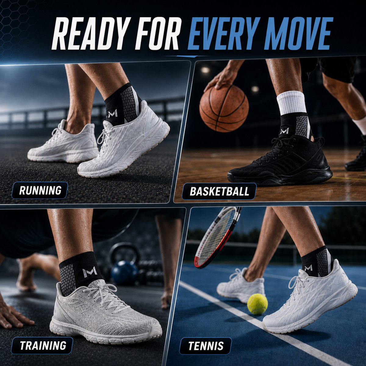 Dayhills | StrideSentry Adjustable Ankle Support Sleeve