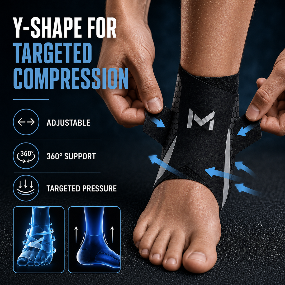 Dayhills | StrideSentry Adjustable Ankle Support Sleeve