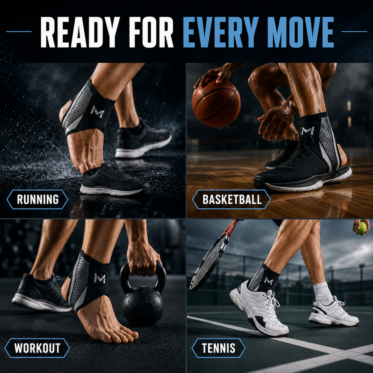 Dayhills | StrideSentry Adjustable Ankle Support Sleeve
