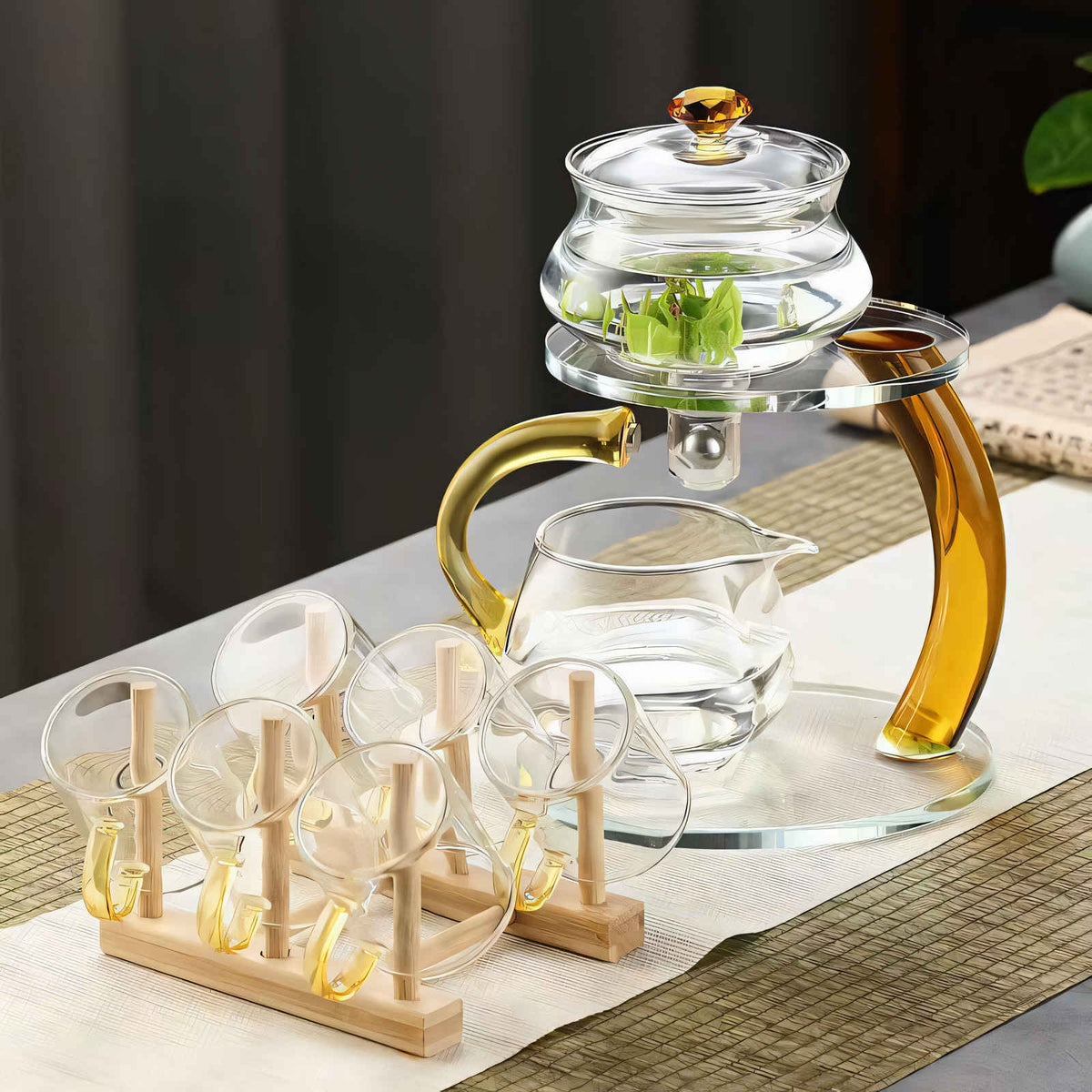 Dayhills | TranquiliTea – Magnetic Glass Infuser Teapot for Enhanced Flavor & Wellness