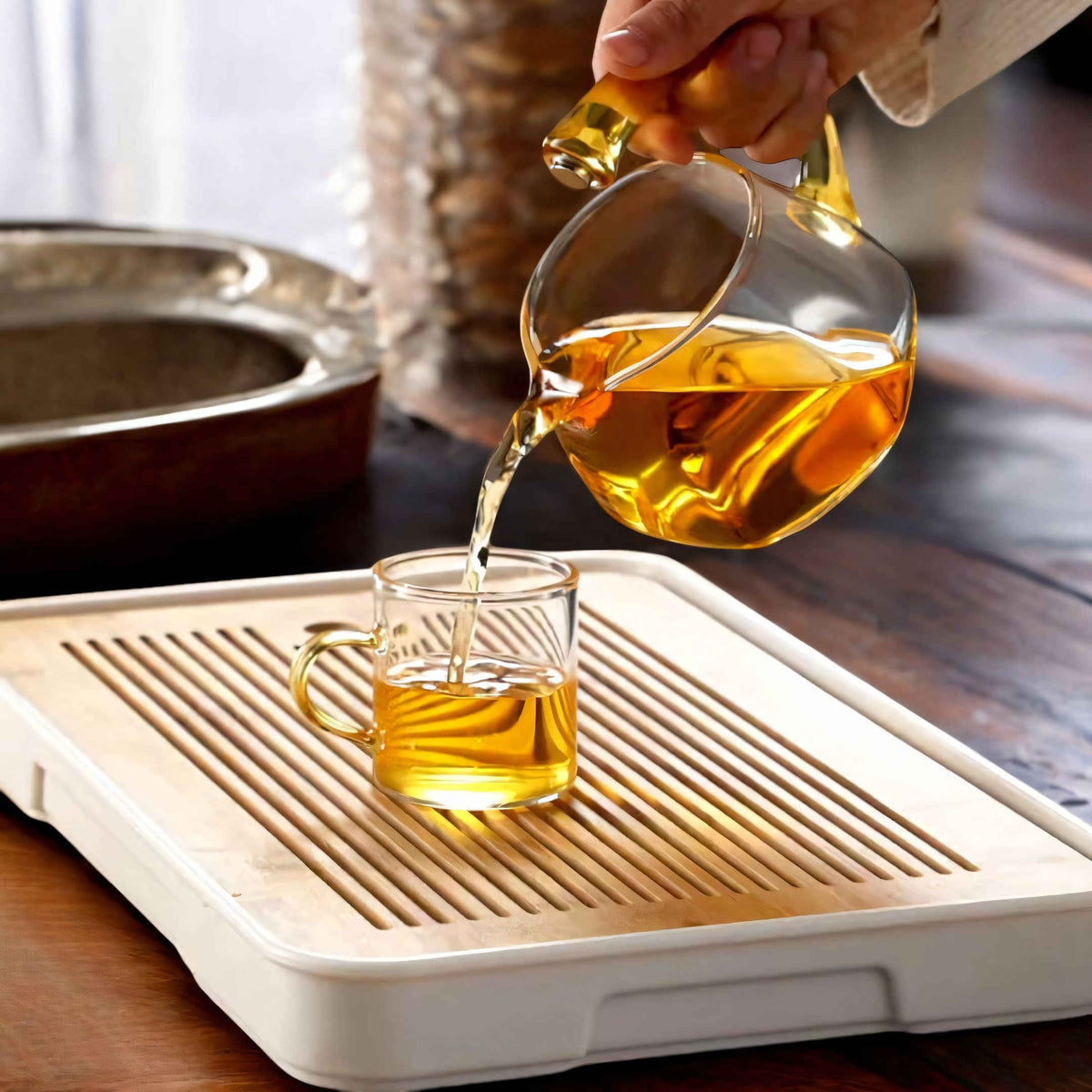 Dayhills | TranquiliTea – Magnetic Glass Infuser Teapot for Enhanced Flavor & Wellness