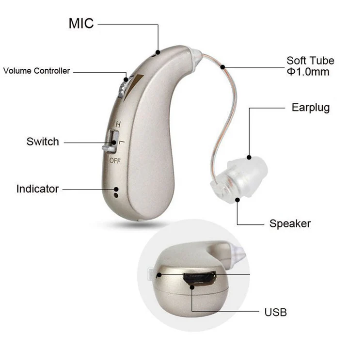 Dayhills | USB Rechargeable Bluetooth Hearing Aid