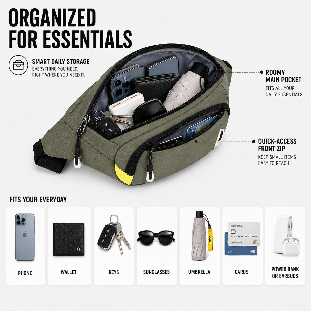 Dayhills | VeltroPack Slim Waist Pack